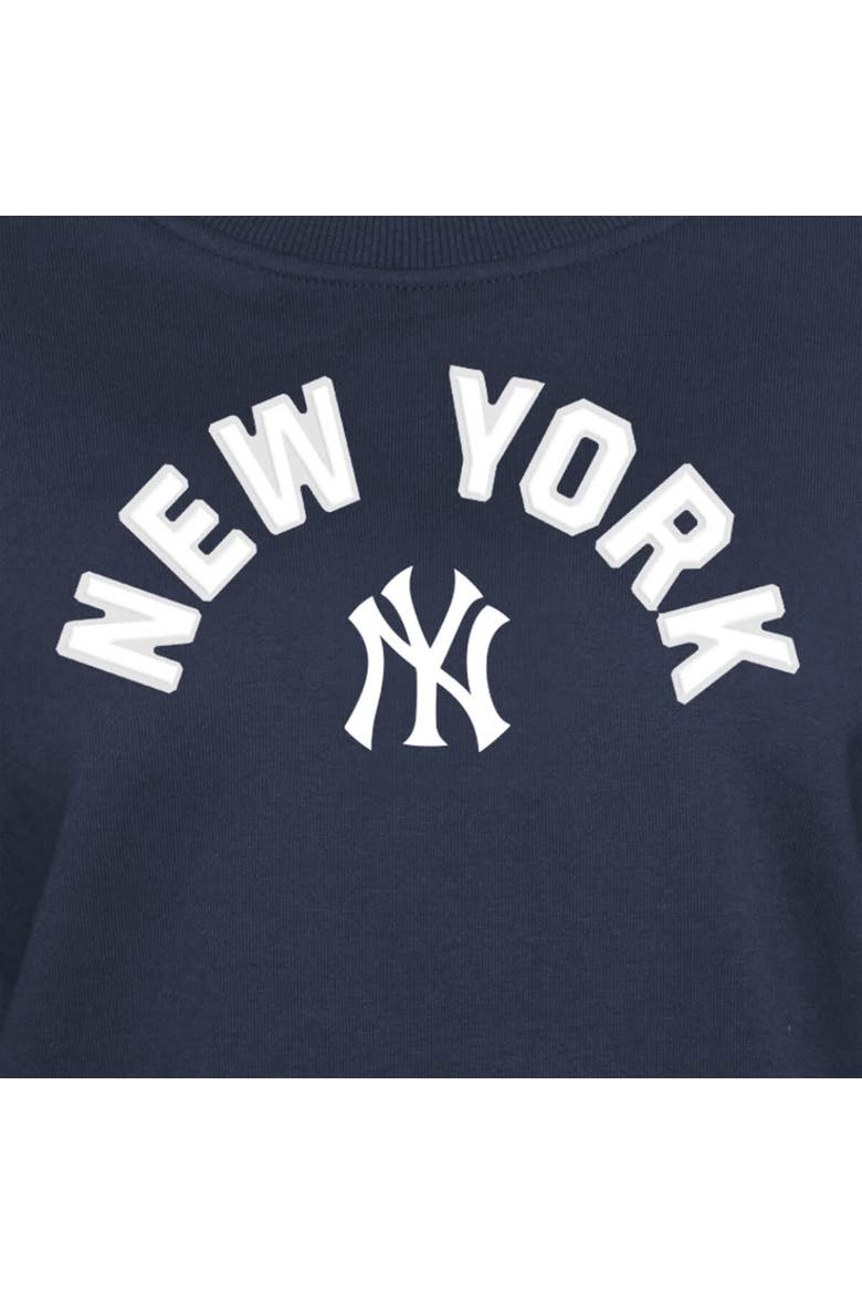 Women's New Era  Navy New York Yankees Gameday Crewneck Sweatshirt, Alternate, color, Navy