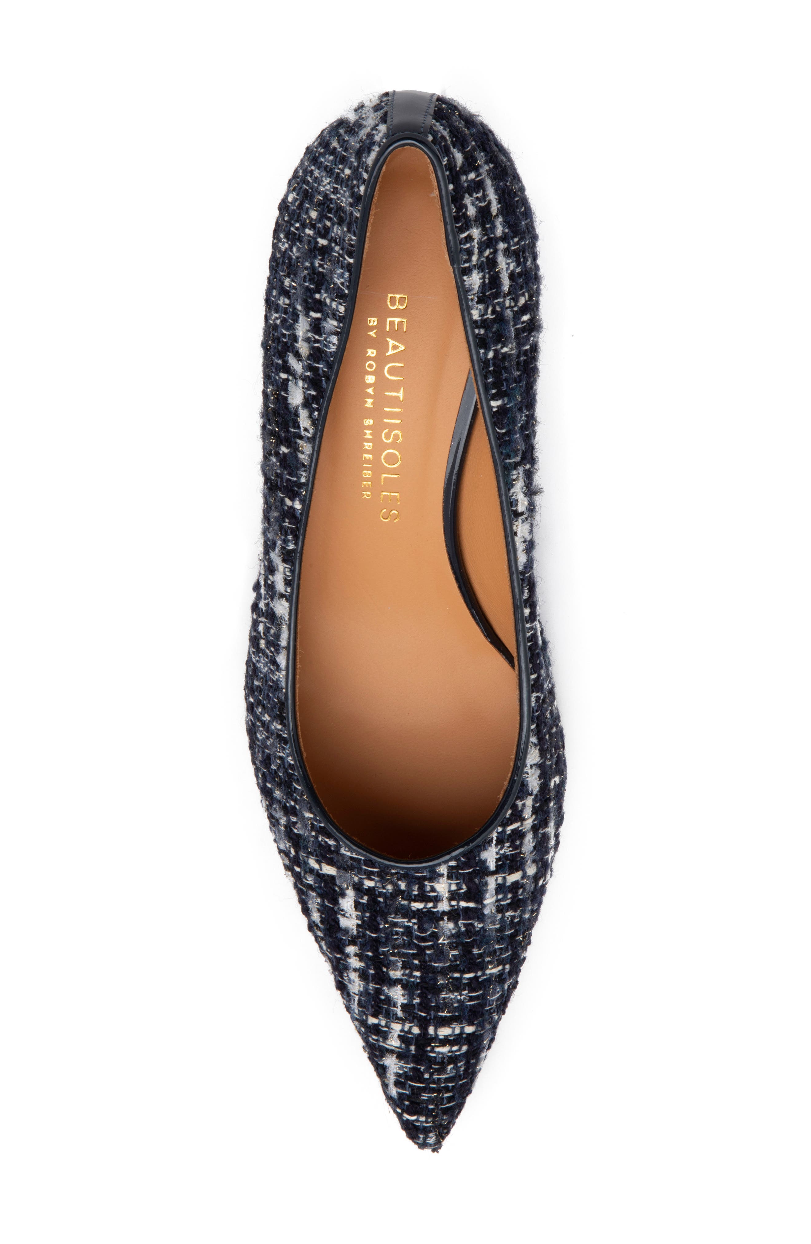 Corina Pointed Toe Pump, Alternate, color, NAVY