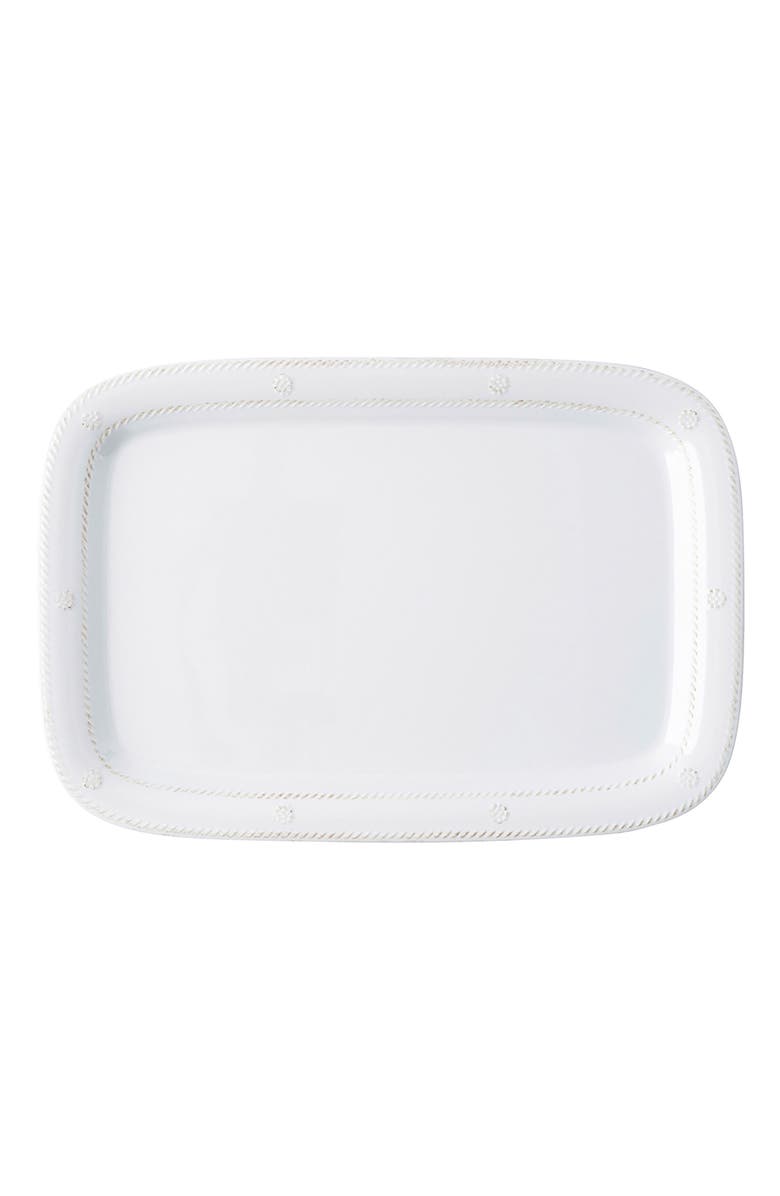 Juliska Berry & Thread Whitewash Melamine Serving Tray, Main, color, Whitewash