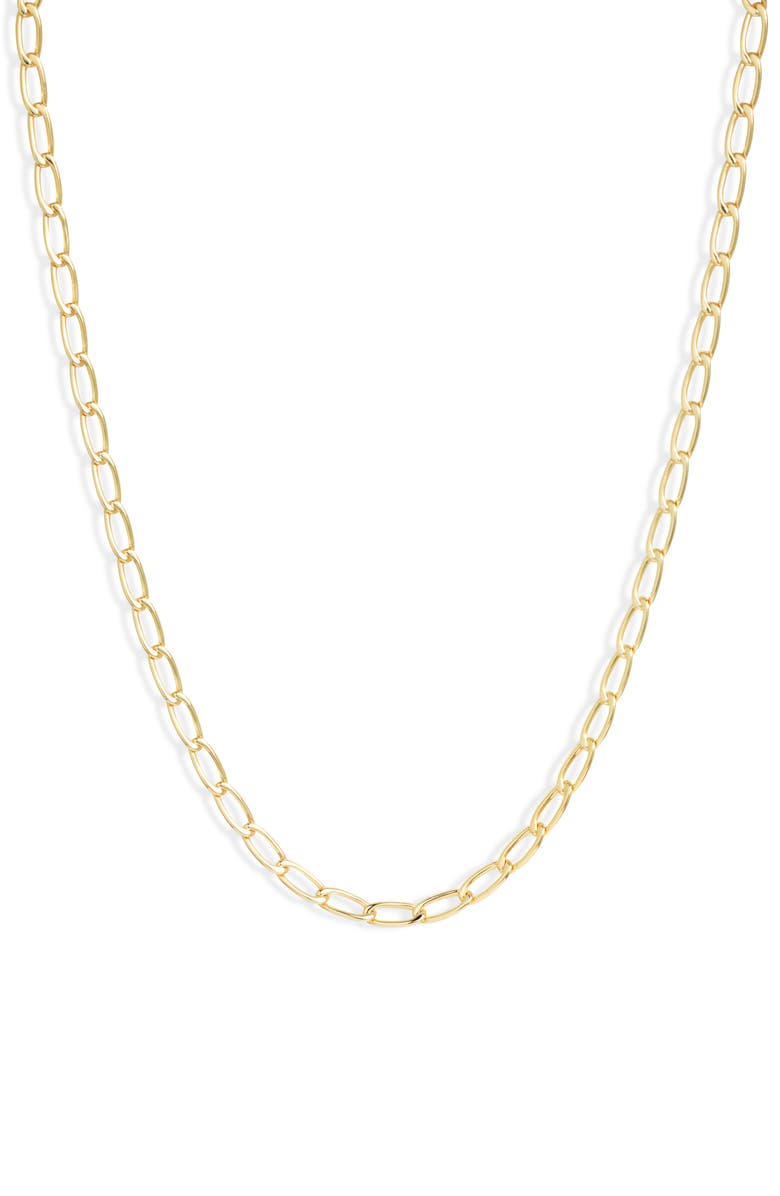 Kendra Scott Merrick Oval Link Chain Necklace, Main, color, Gold Metal