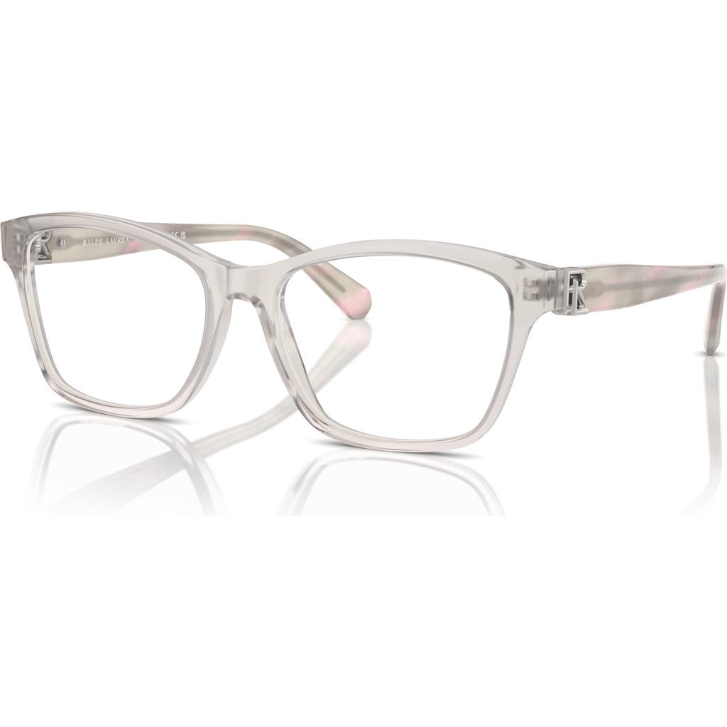 Ralph Lauren 54mm Cat Eye Optical Glasses In Gray