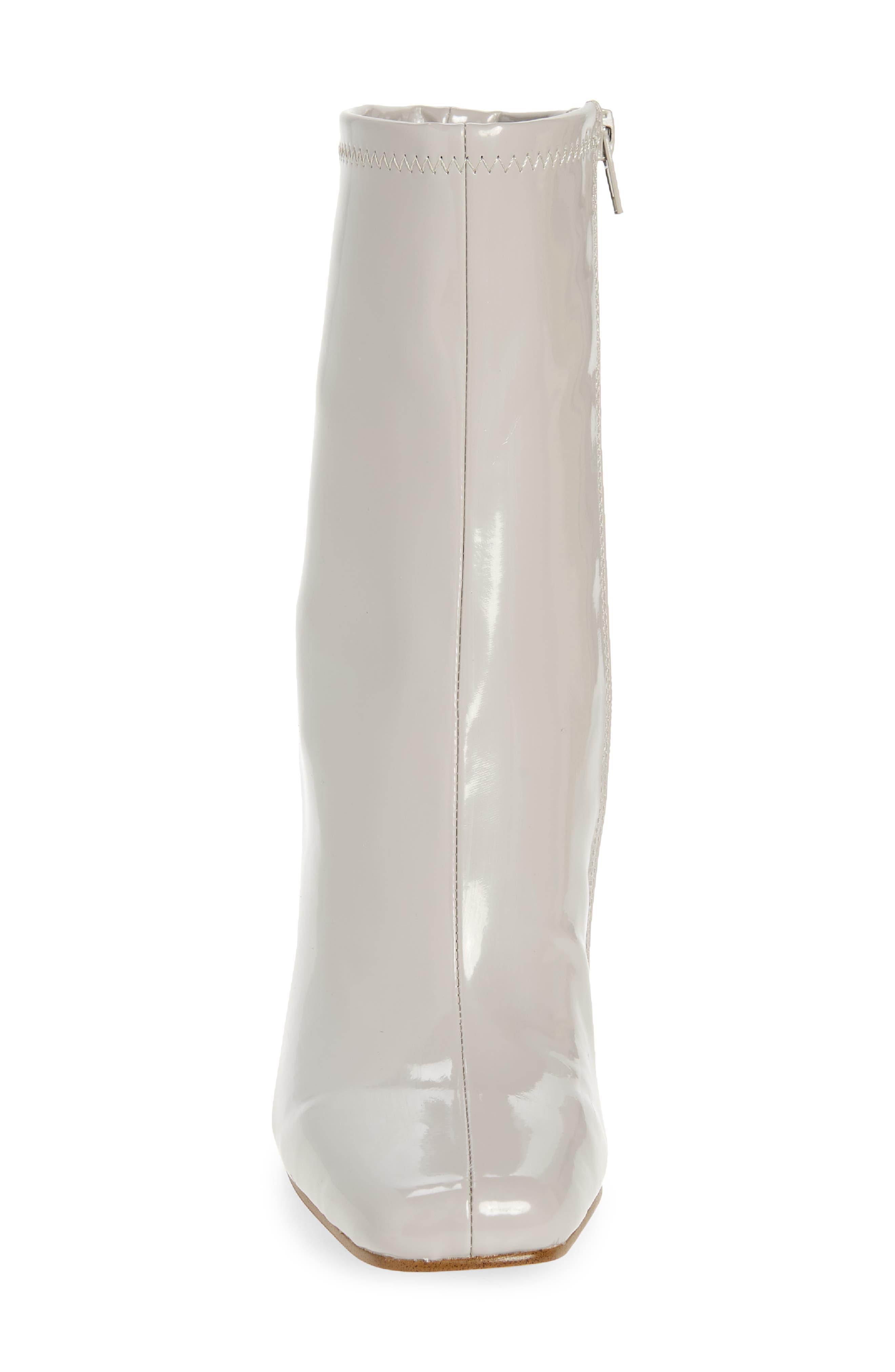 Lynden Block Heel Bootie, Alternate, color, GREY PATENT