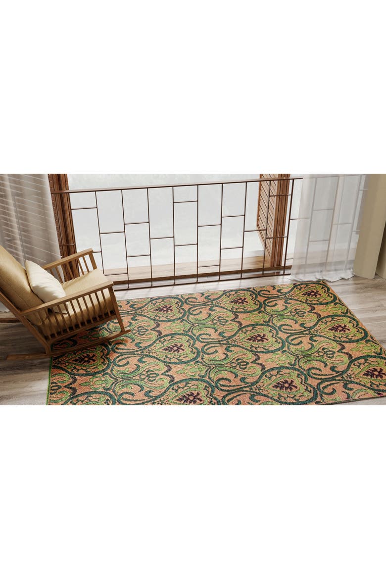 Oasis Medium Green Rug, Alternate, color, 5'x8'