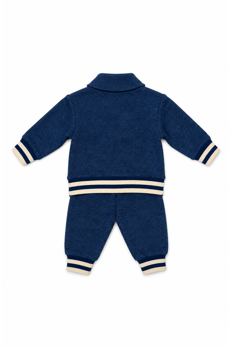 Kids' Quilted Terry Pullover & Joggers Set, Alternate, color, BLUE
