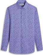 Bugatchi James OoohCotton® Leaf Print Button-Up Shirt