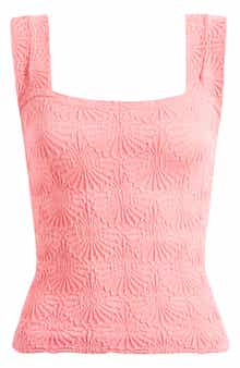 Free People Love Letter Floral Knit Camisole