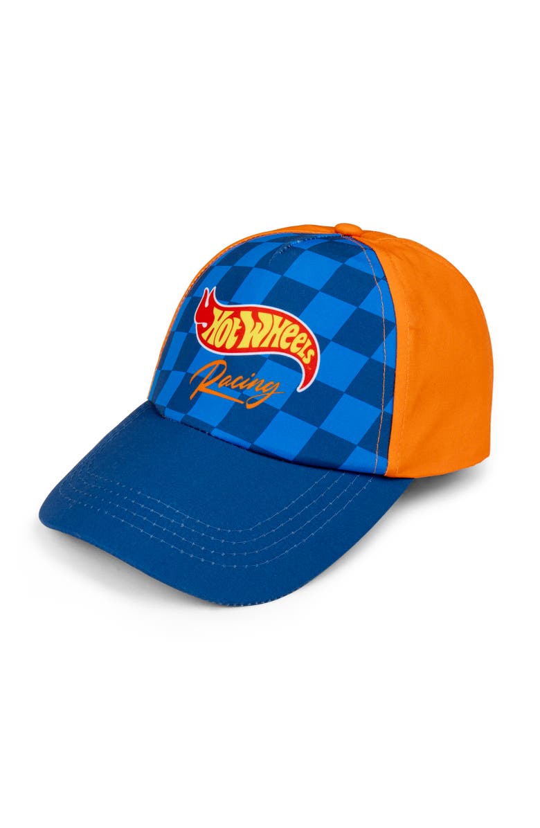 Hot Wheels T-Shirt Shorts & Hat Set, Alternate, color, Blue