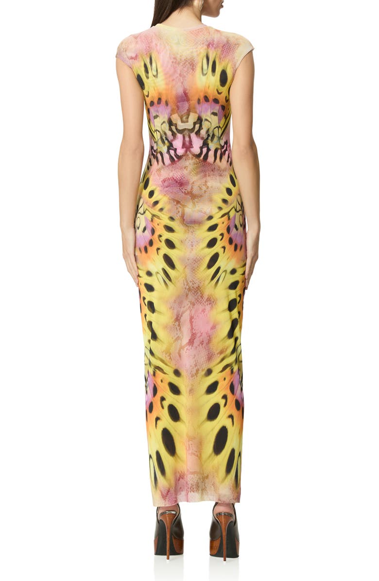 AFRM Mylo Print Maxi Dress, Alternate, color, Mauve Butterfly