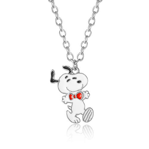 Peanuts Snoopy & Woodstock Bff Necklace Set In Gold