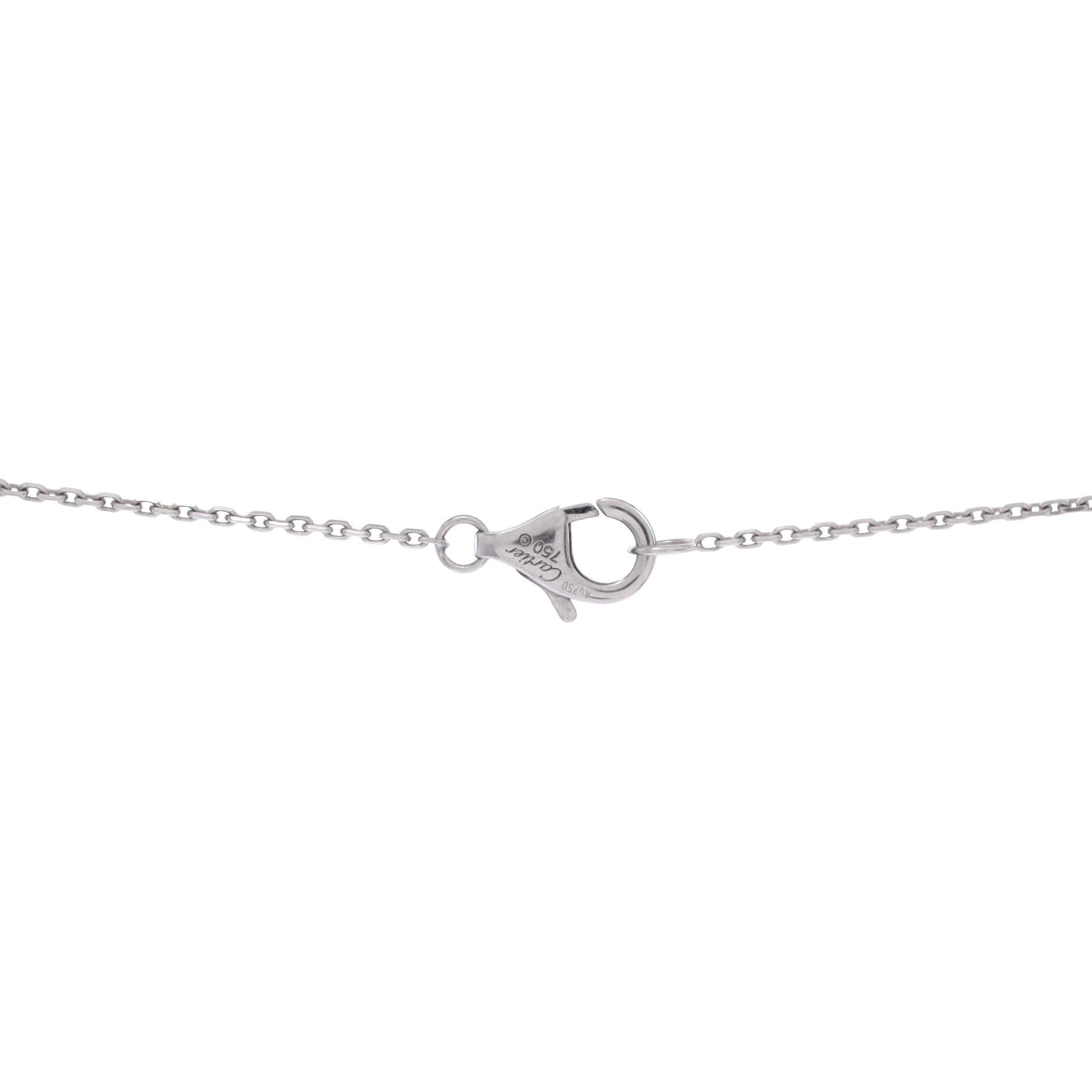 Trinity Pendant Necklace 18K White Gold with Diamonds and Ceramic Small, Alternate, color, Metallic Gold