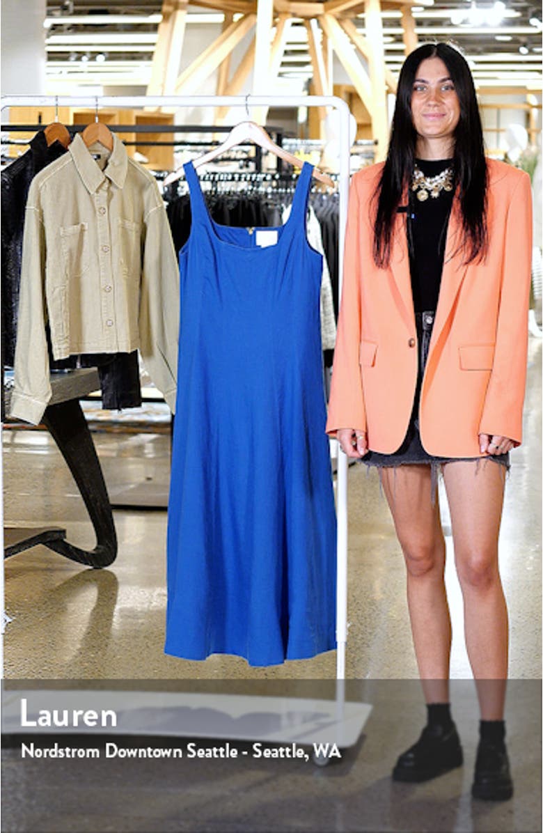 Calina Linen Midi Sundress, sales video thumbnail