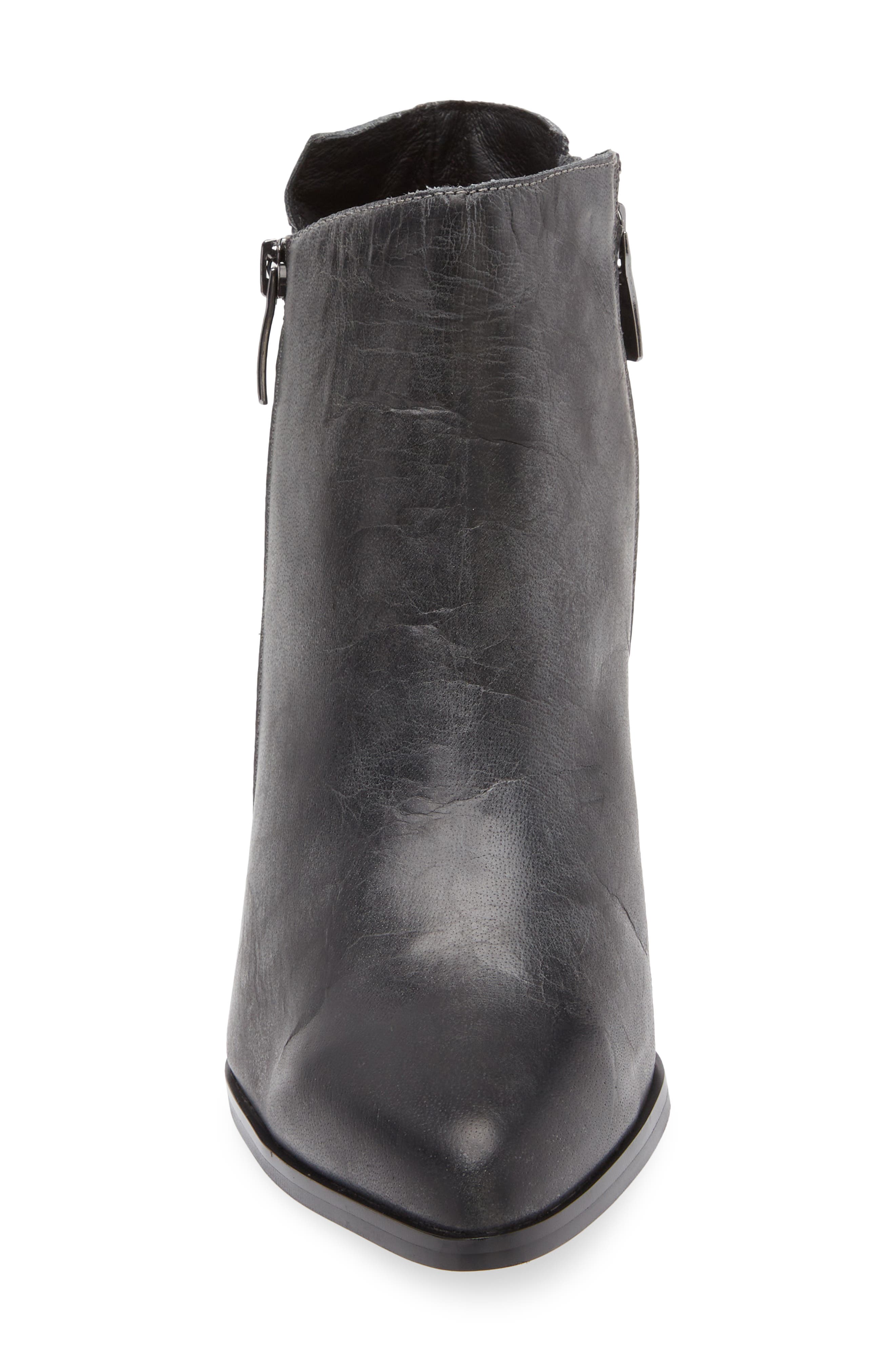 Chocolat Blu Eri Pointed Toe Bootie, Alternate, color, Black Leather