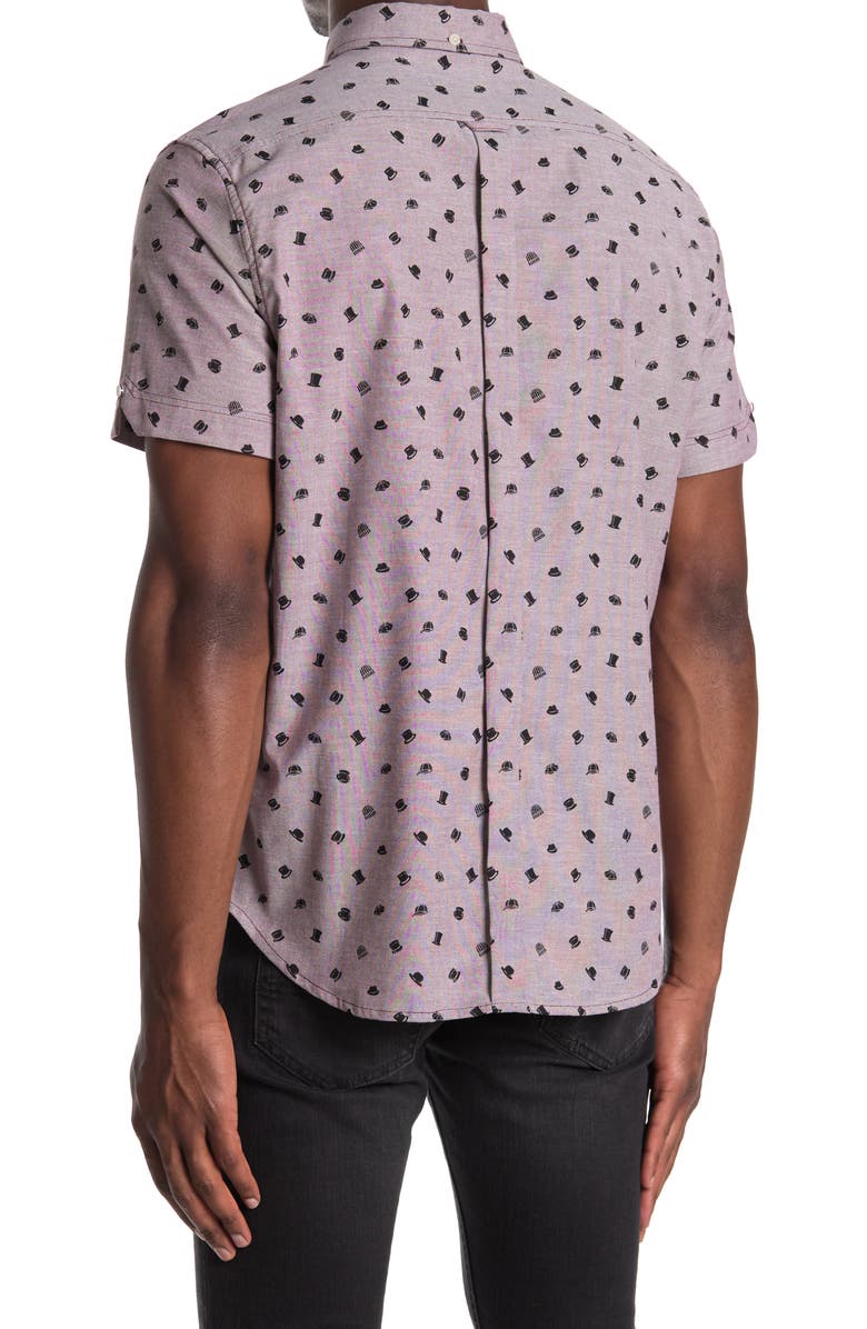 Ben Sherman Hats Short Sleeve Button-Up Shirt, Alternate, color, 