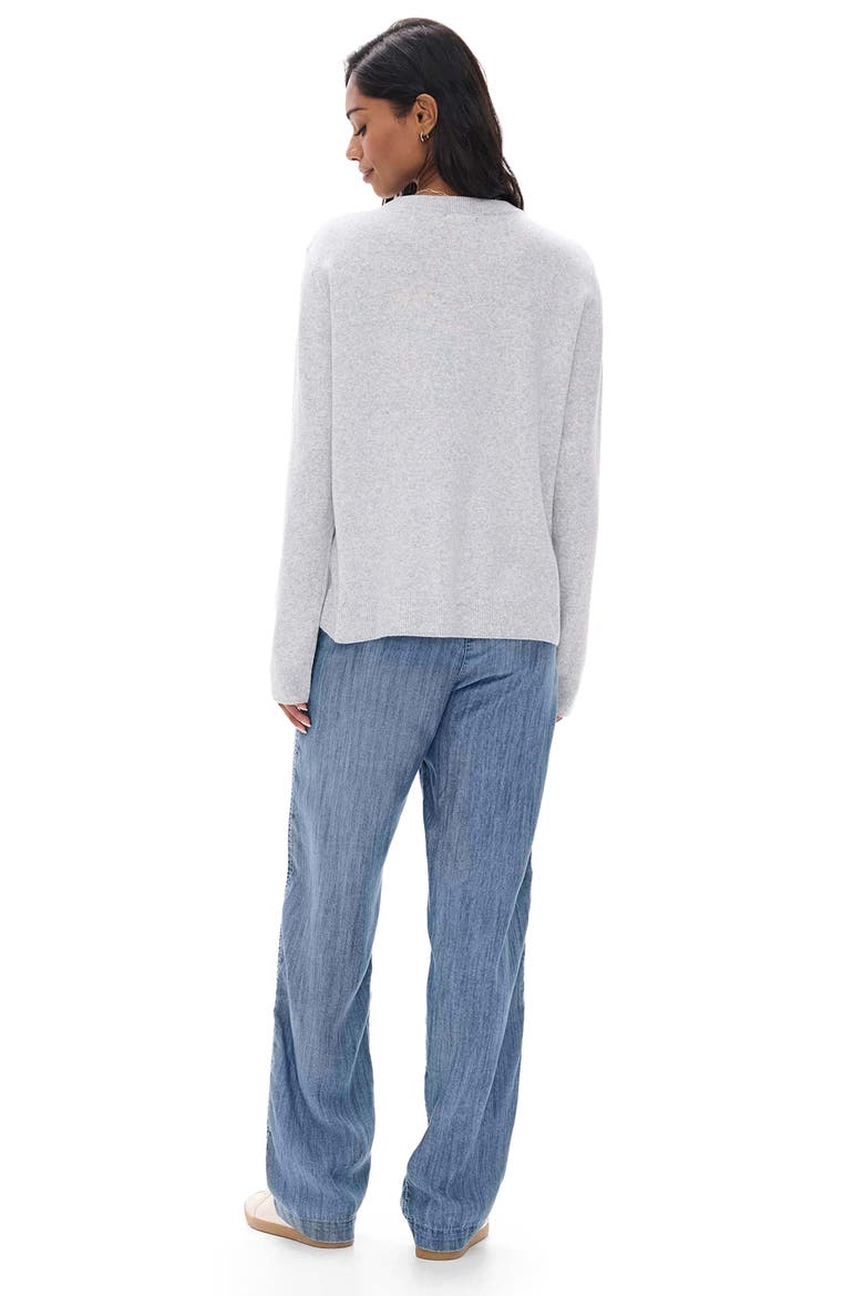 Boyfriend Sweater, Alternate, color, ATHLETIC GREY
