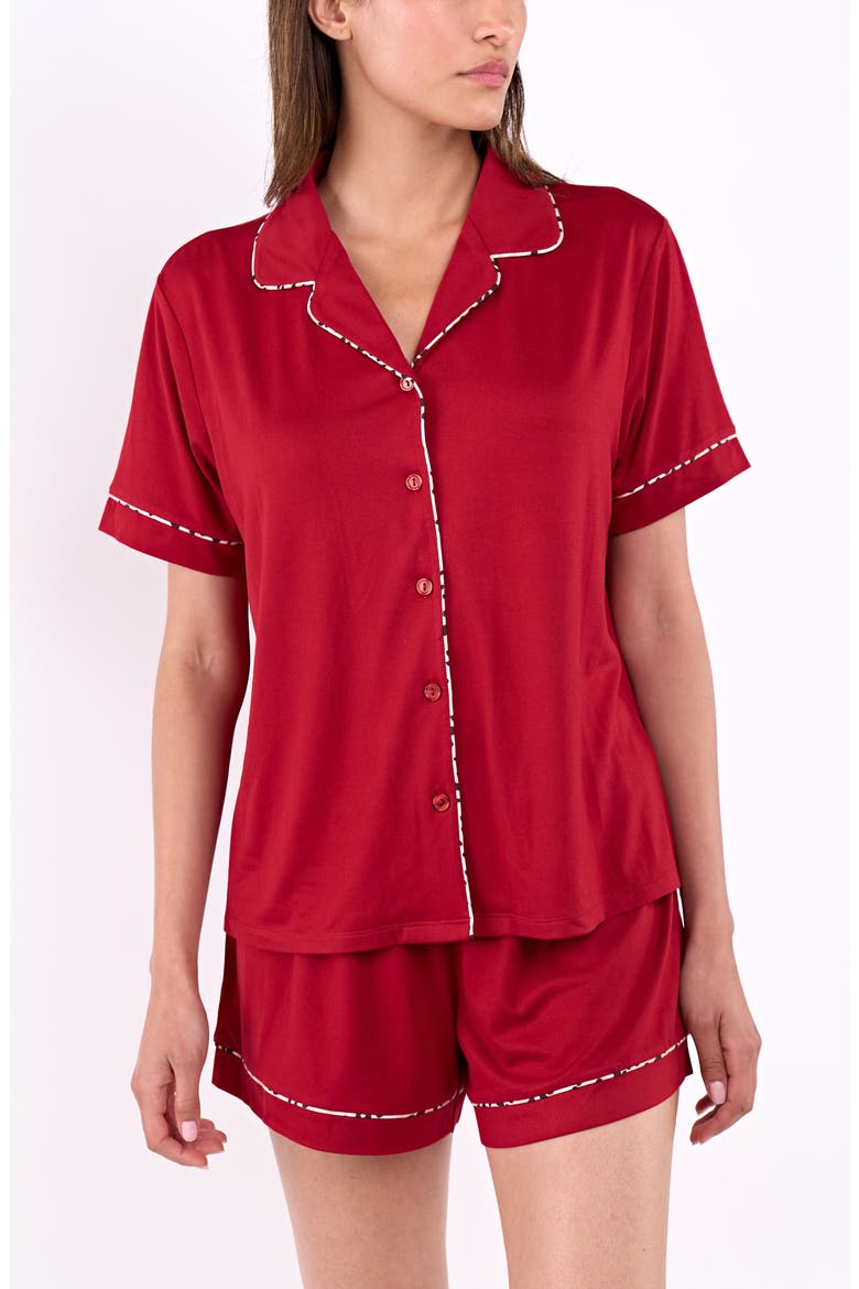 Brenna 3-Piece Pajama Set, Alternate, color, LIPSTICK