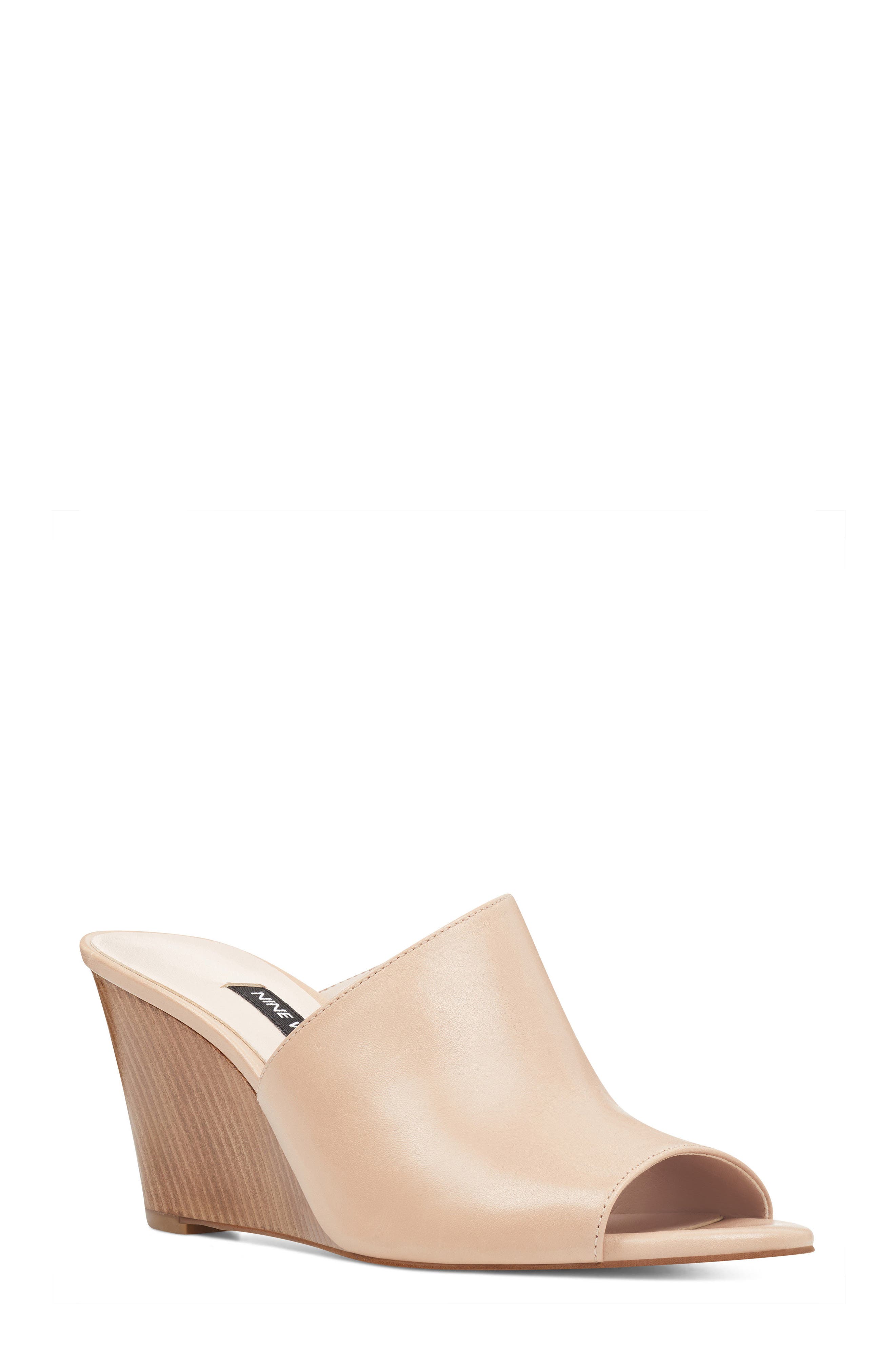 Janissah Wedge, Main, color, LIGHT NATURAL LEATHER
