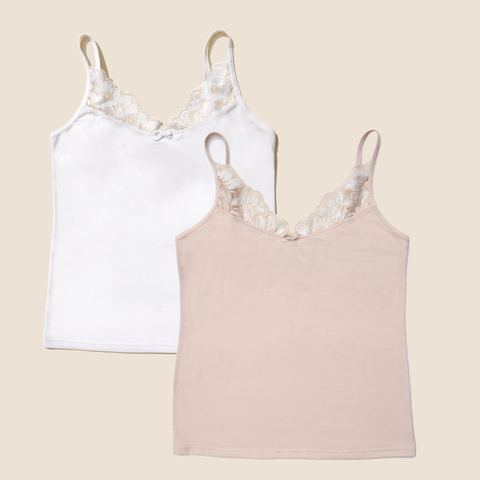 Luna Lace Cotton Cami 2-Pack
