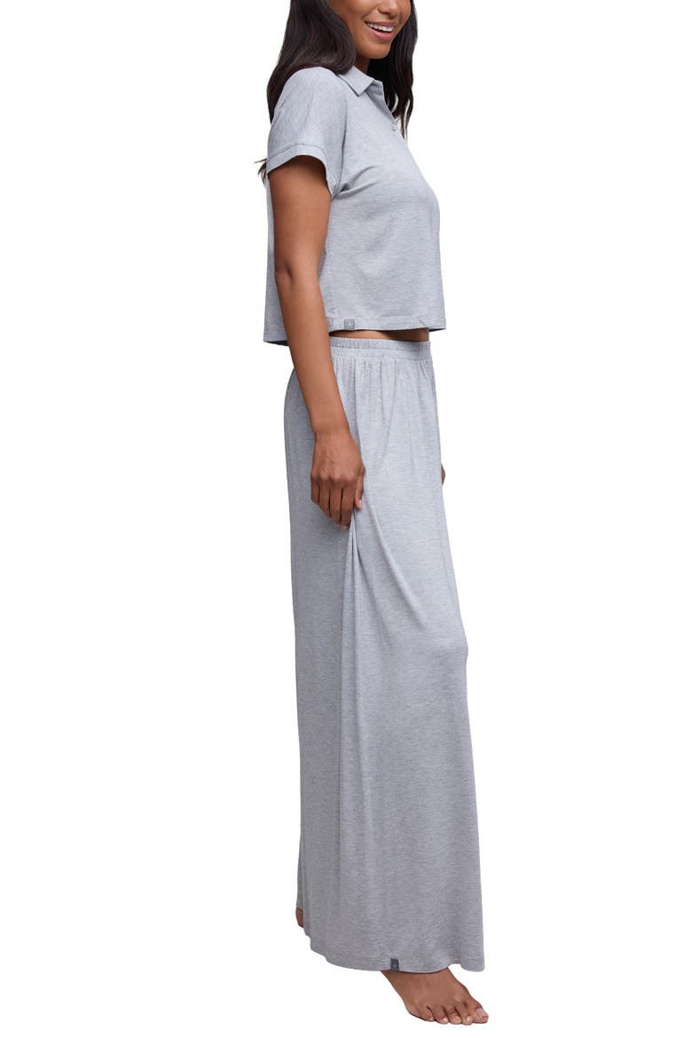 Soft Jersey Pajamas, Alternate, color, DARK HE GRAY