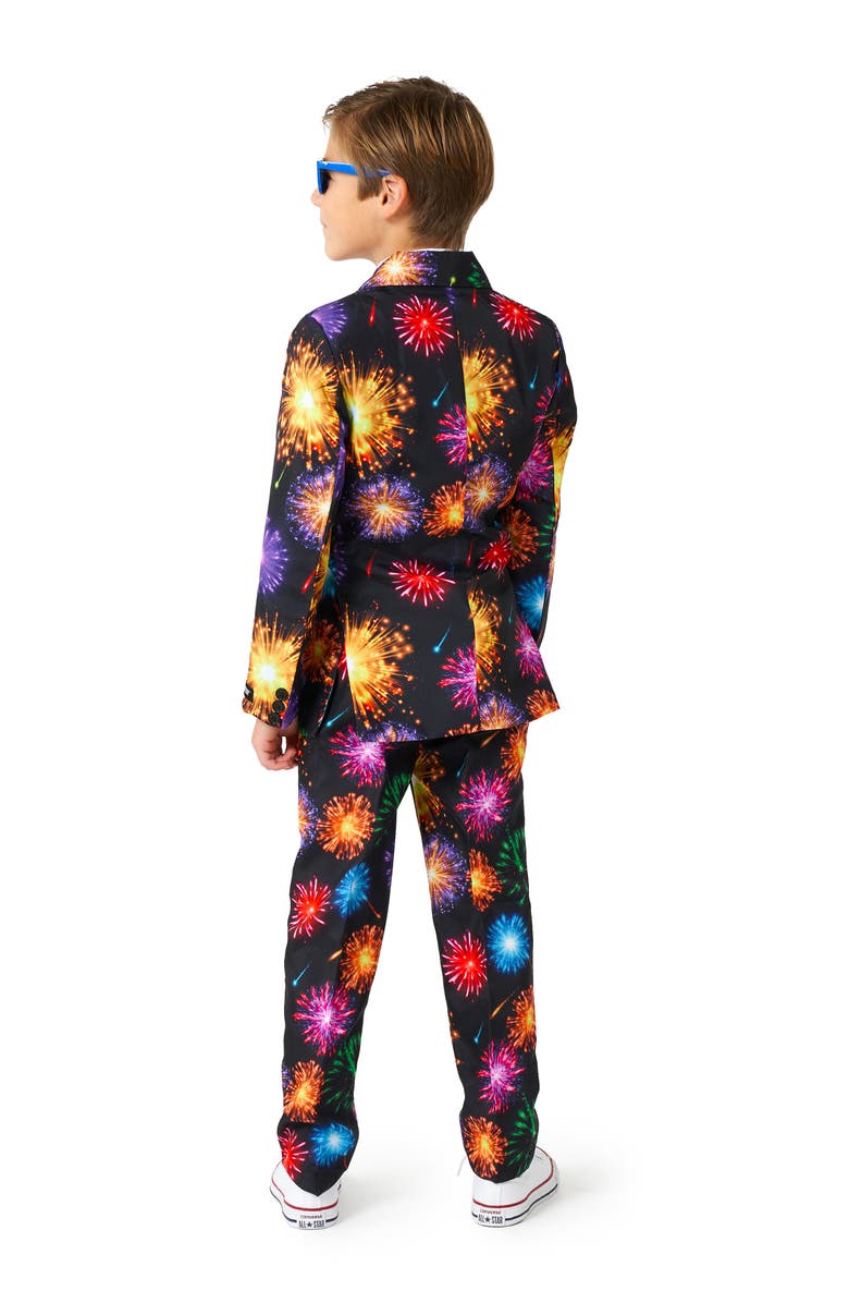 OppoSuits Kids' Suitmeister Fireworks Two-Piece Suit with Tie, Alternate, color, 