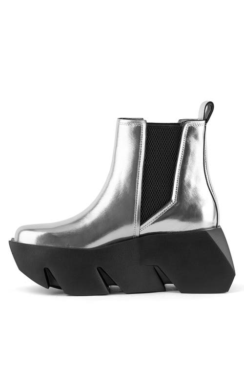 United Nude Bull Chelsea Boot In Silver