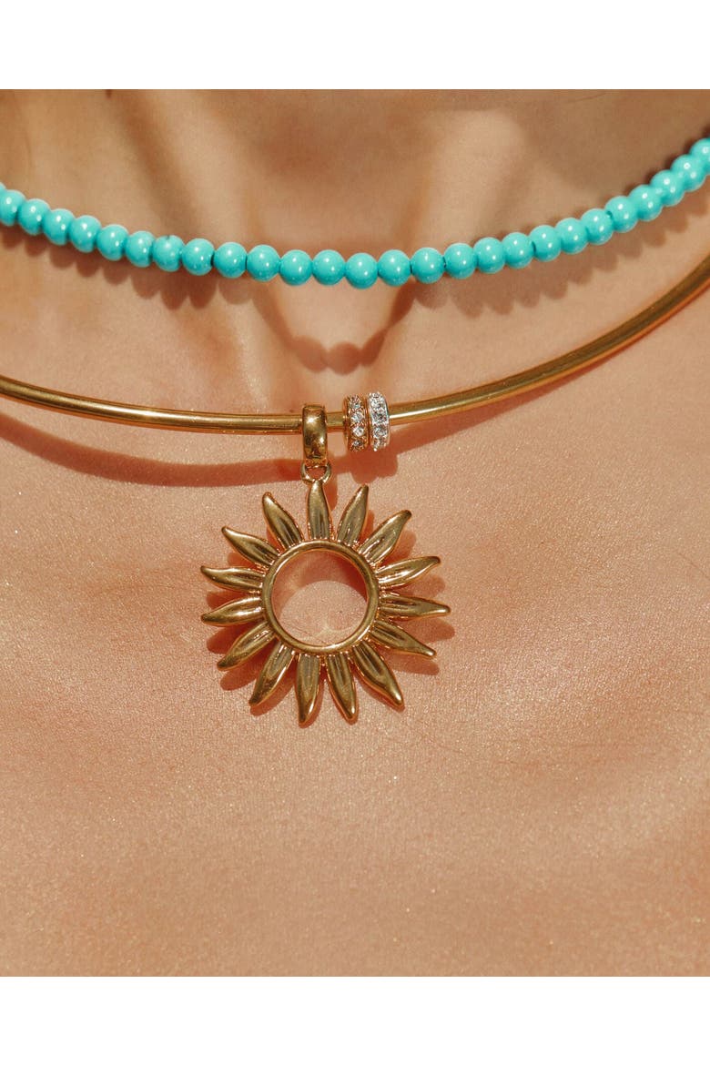 Desert Heat Choker, Alternate, color, Gold