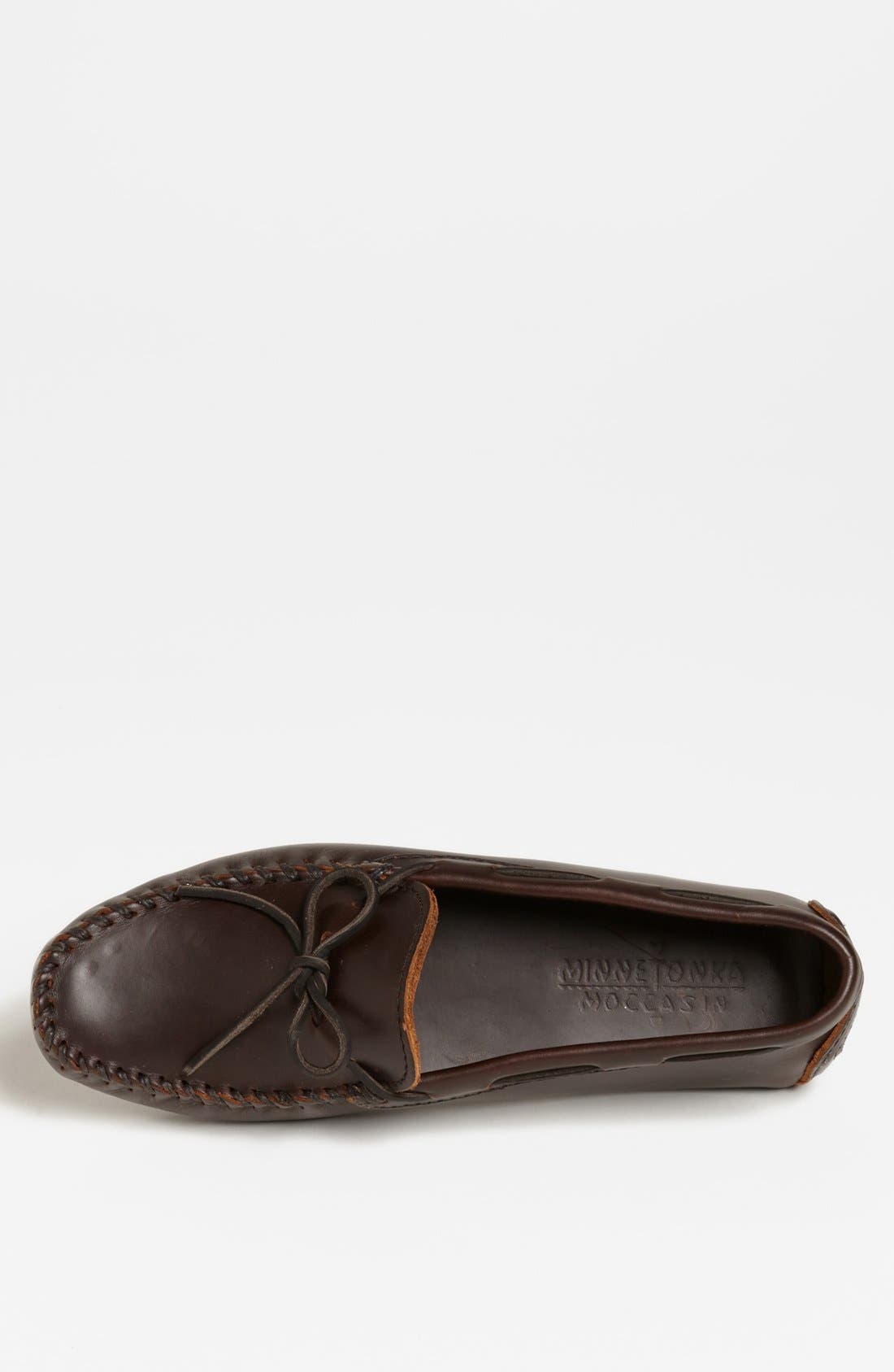 Minnetonka Leather Driving Shoe, Alternate, color, 