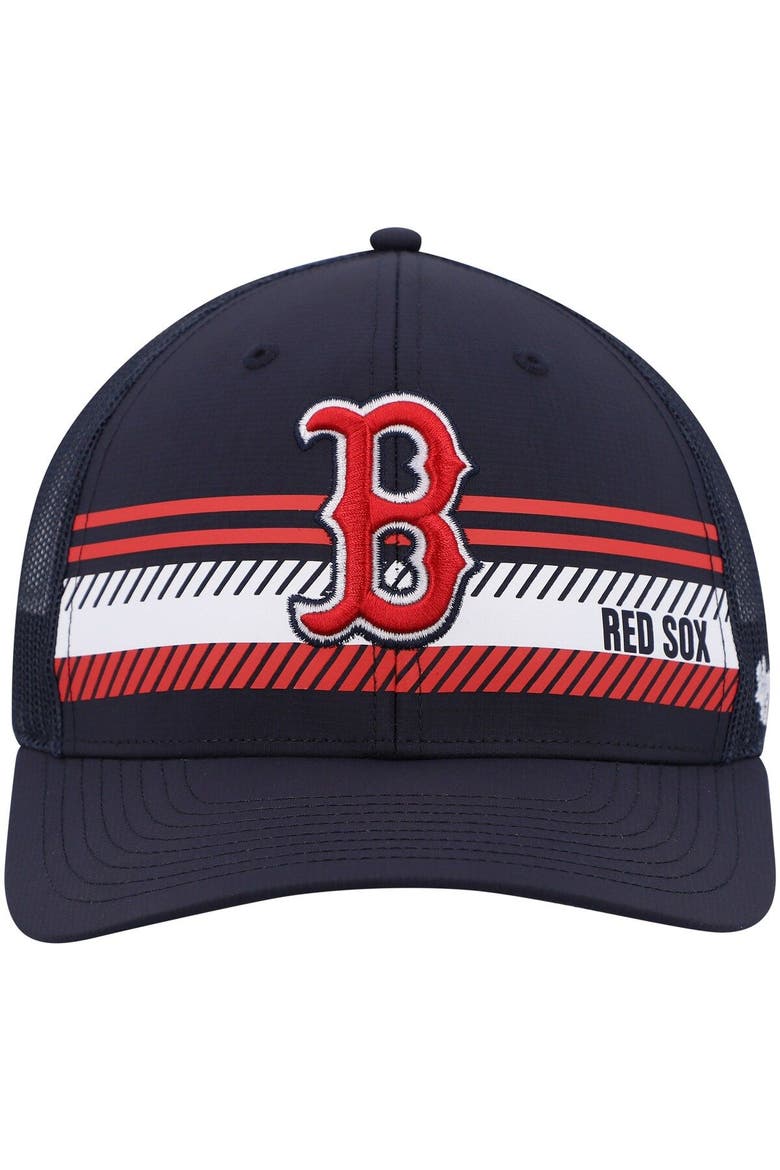Men's '47 Navy Boston Red Sox Cumberland Trucker Snapback Hat, Alternate, color, Navy