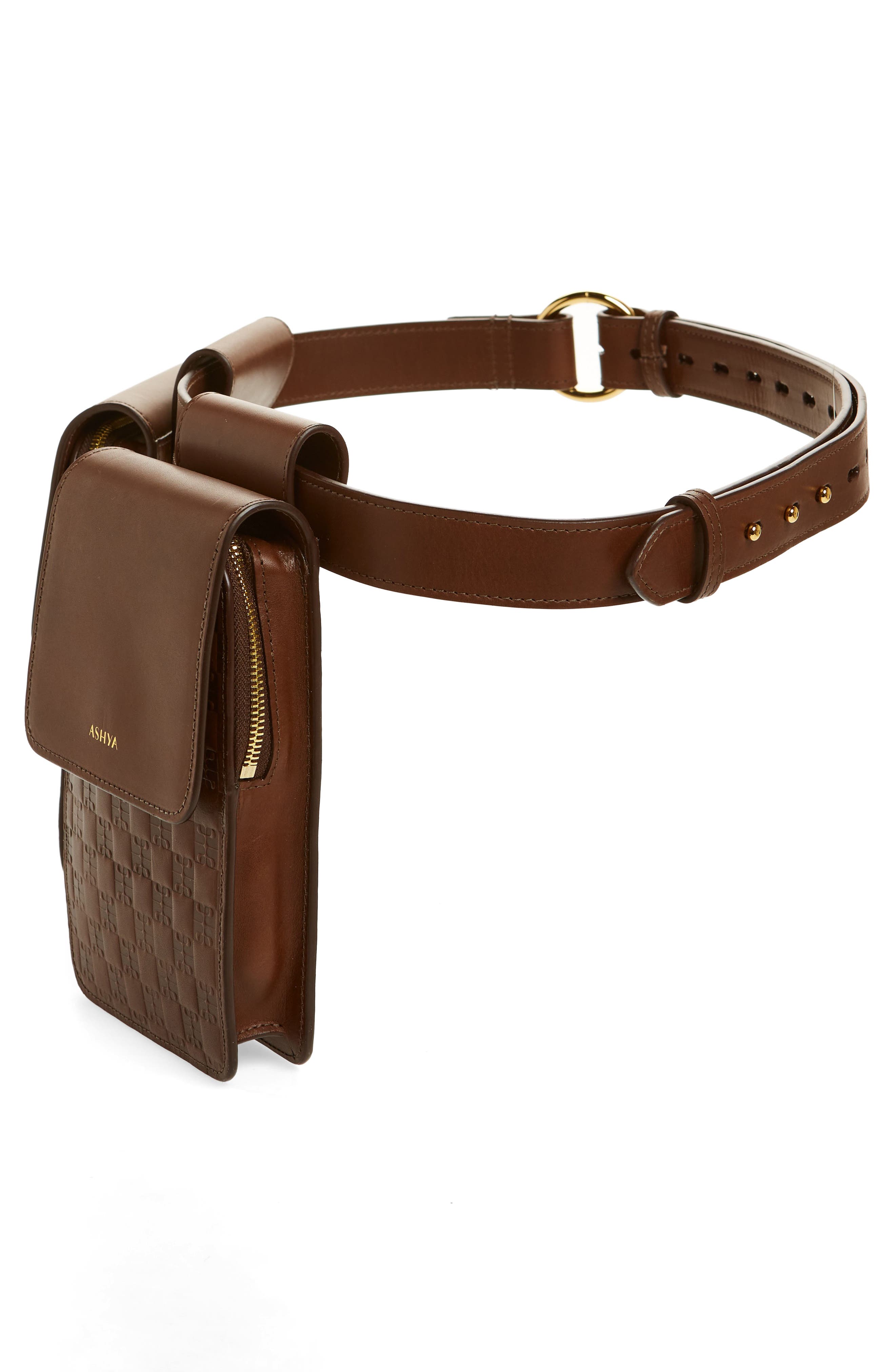 ASHYA Heritage Multi Pouch Leather Belt Bag, Alternate, color, 