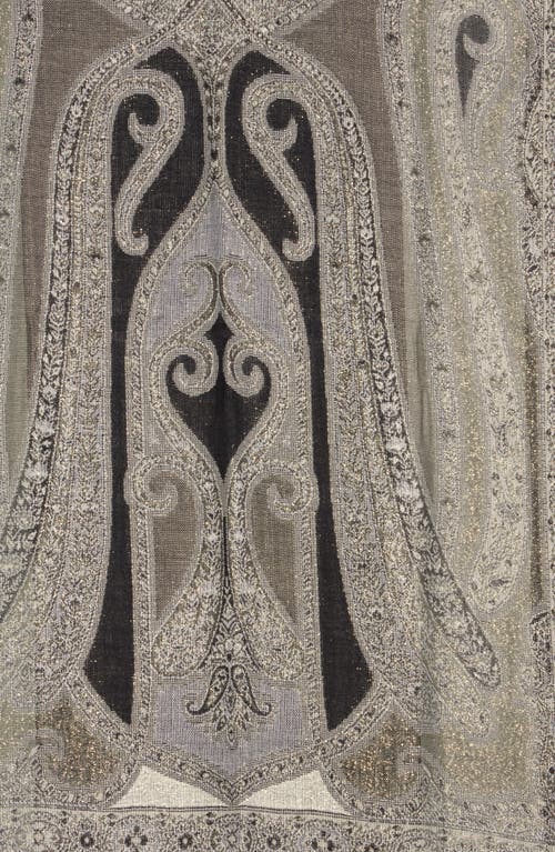 Vince Camuto Paisley Lurex Knit Scarf In Multi