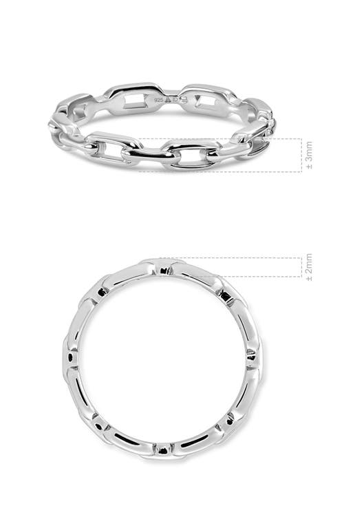 Devata Cable Link Ring In Silver