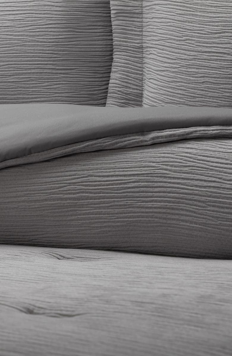 HOMESPUN Double Gauze 3-Piece Comforter Set, Alternate, color, Fog