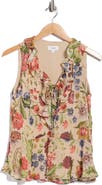 CeCe Ruffle Sleeveless Top