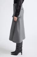 Sacai Bonding Faille Wide Leg Pants