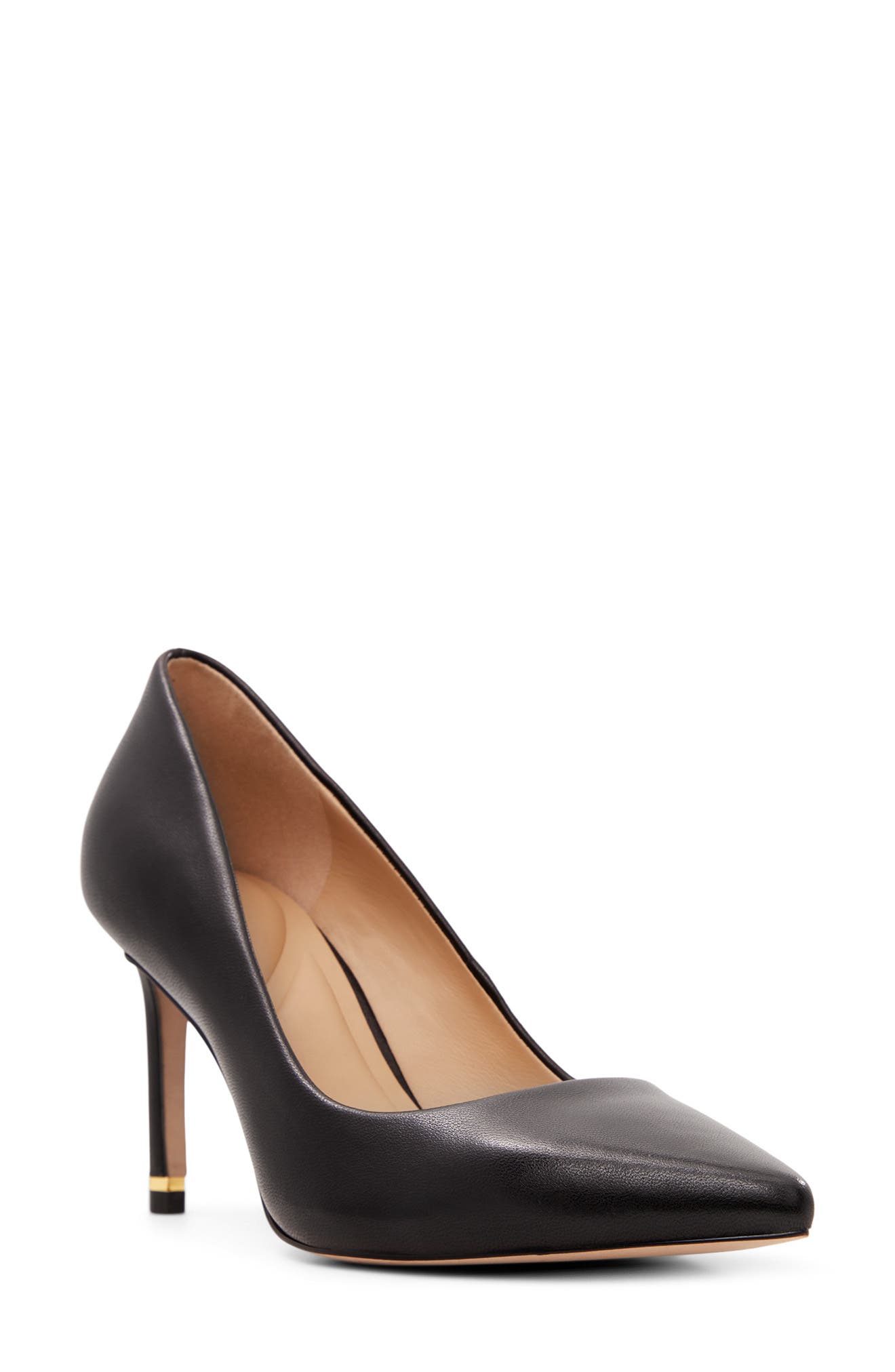 Ted Baker London Pointed Toe Pump, Main, color, Black
