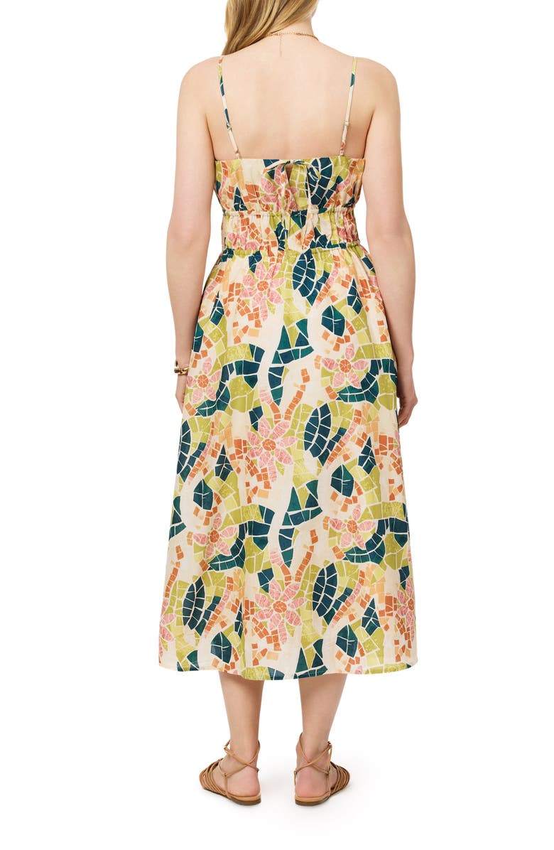 Scotch & Soda Floral Gathered A-Line Cotton Sundress, Alternate, color,