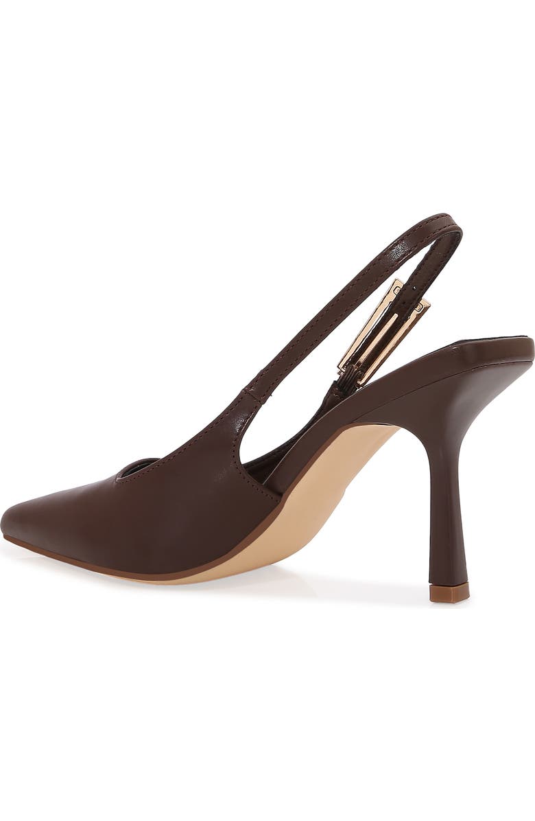 BERNESS Pointed Toe Slingback Pump, Alternate, color, Brown