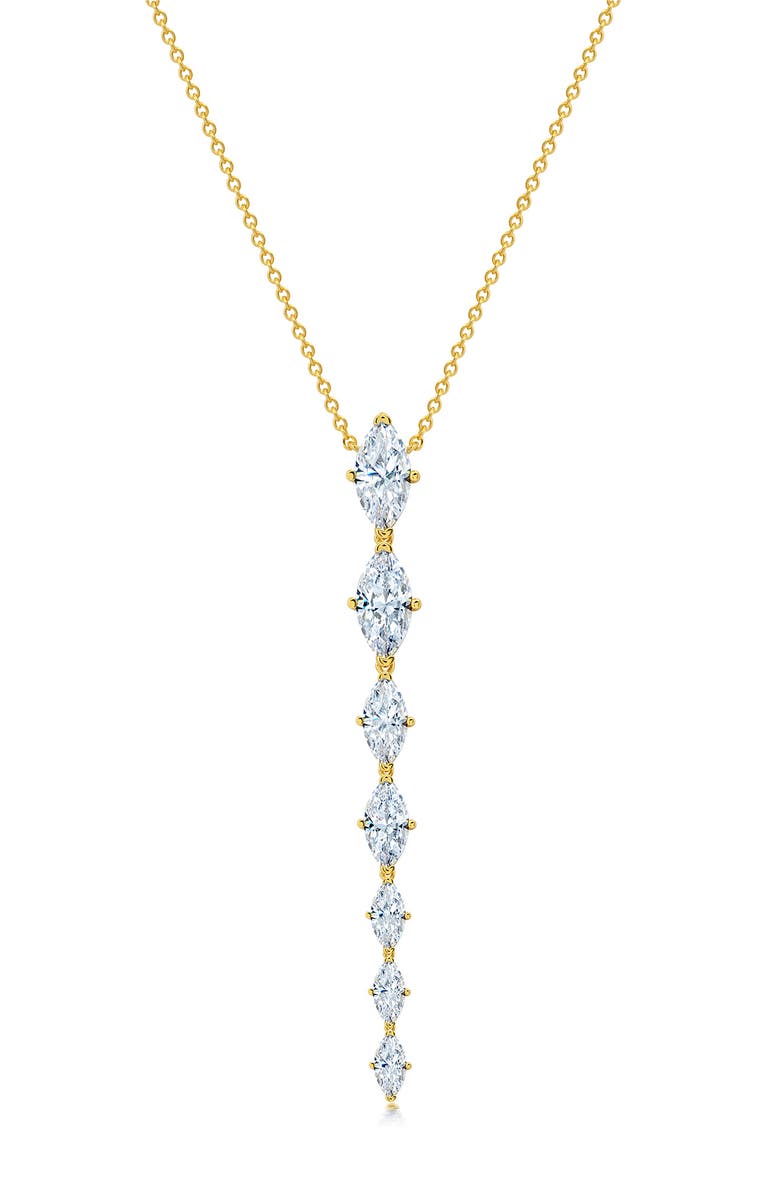 Crislu Oppulent Drops Y-Necklace, Main, color, Gold