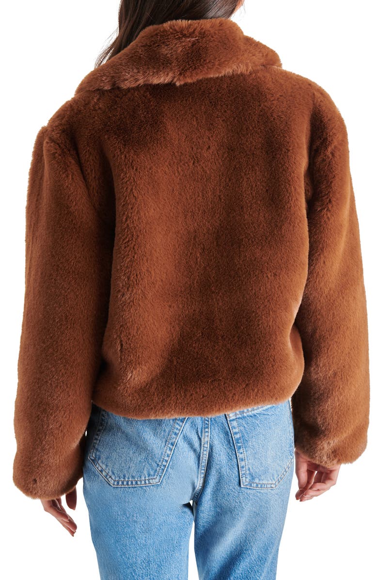 Steve Madden Juniper Faux Fur Coat, Alternate, color, 
