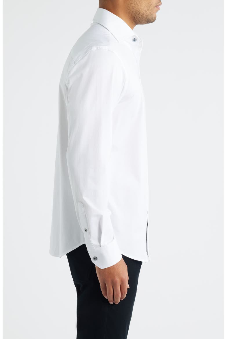 James OoohCotton® Solid Button-Up Shirt, Alternate, color, WHITE