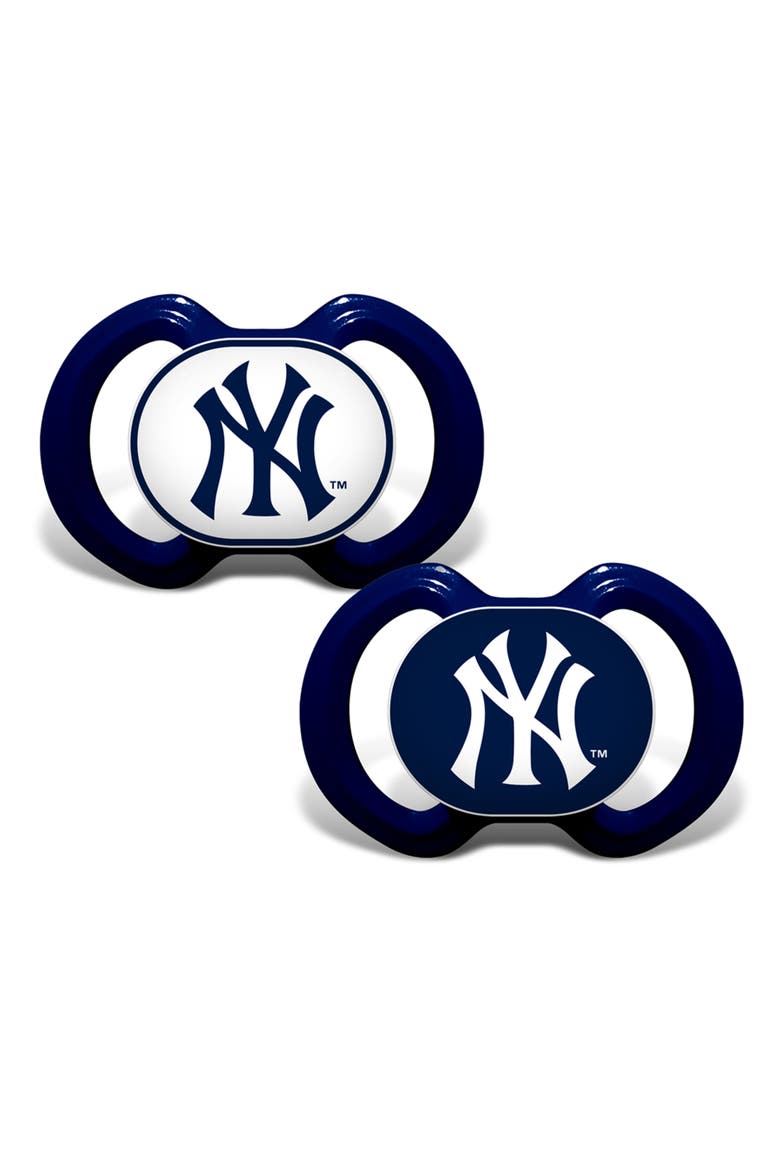 New York Yankees Pacifier 2-Pack, Main, color, Multicolor