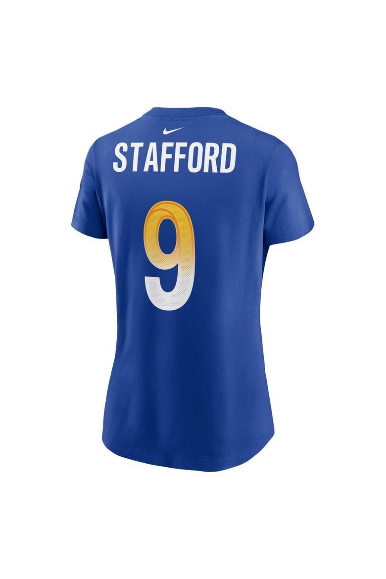 Women's Nike Matthew Stafford Royal Los Angeles Rams Name & Number T-Shirt, Alternate, color, Royal