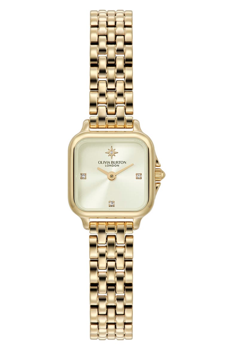Mini Grosvenor Bracelet Watch, 20mm, Main, color, GOLD/ IVORY