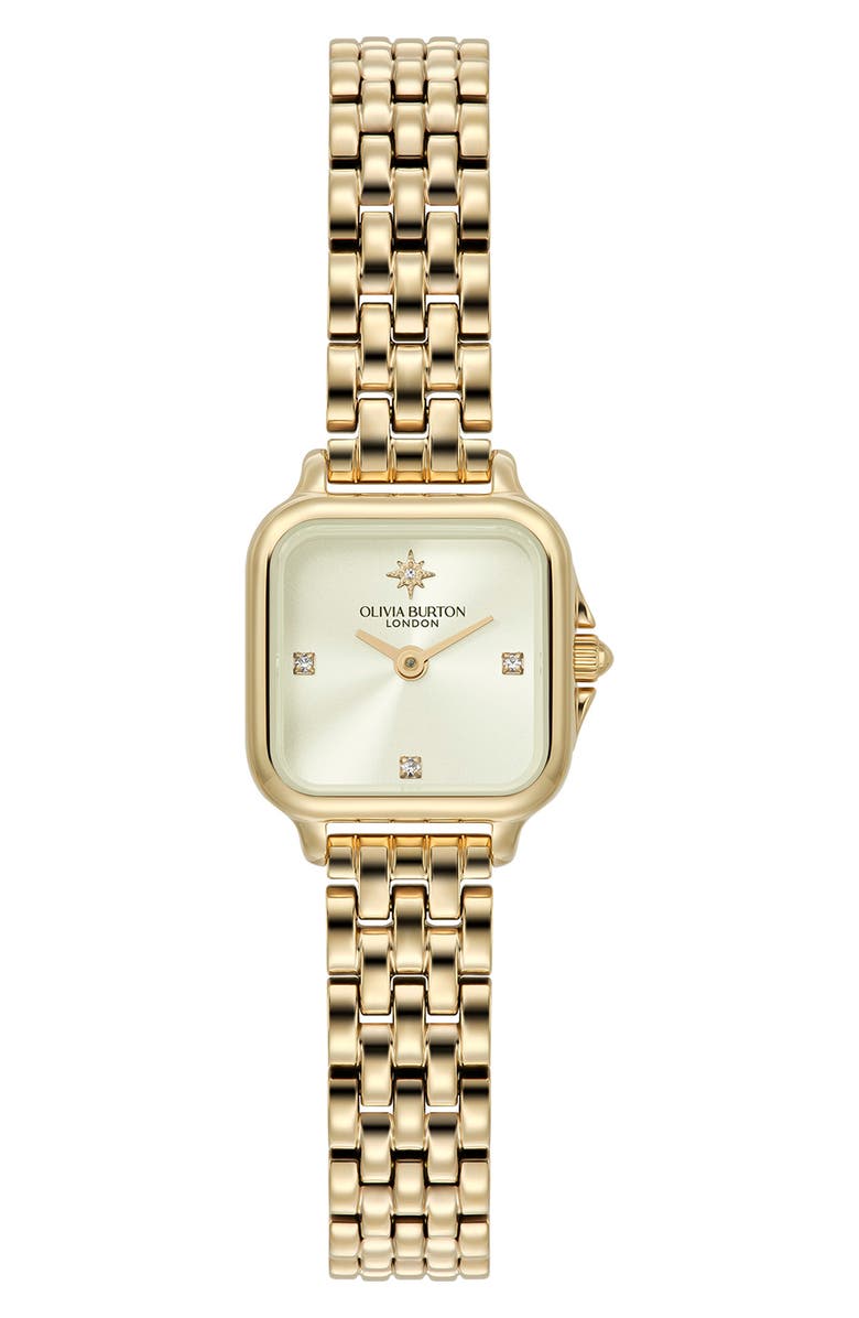 Olivia Burton Mini Grosvenor Bracelet Watch, 20mm, Main, color, 