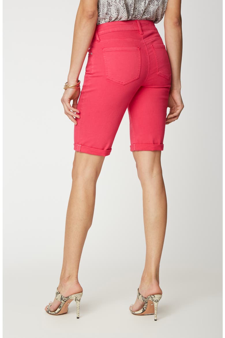 Briella Roll Cuff Shorts, Alternate, color, BIG PINK