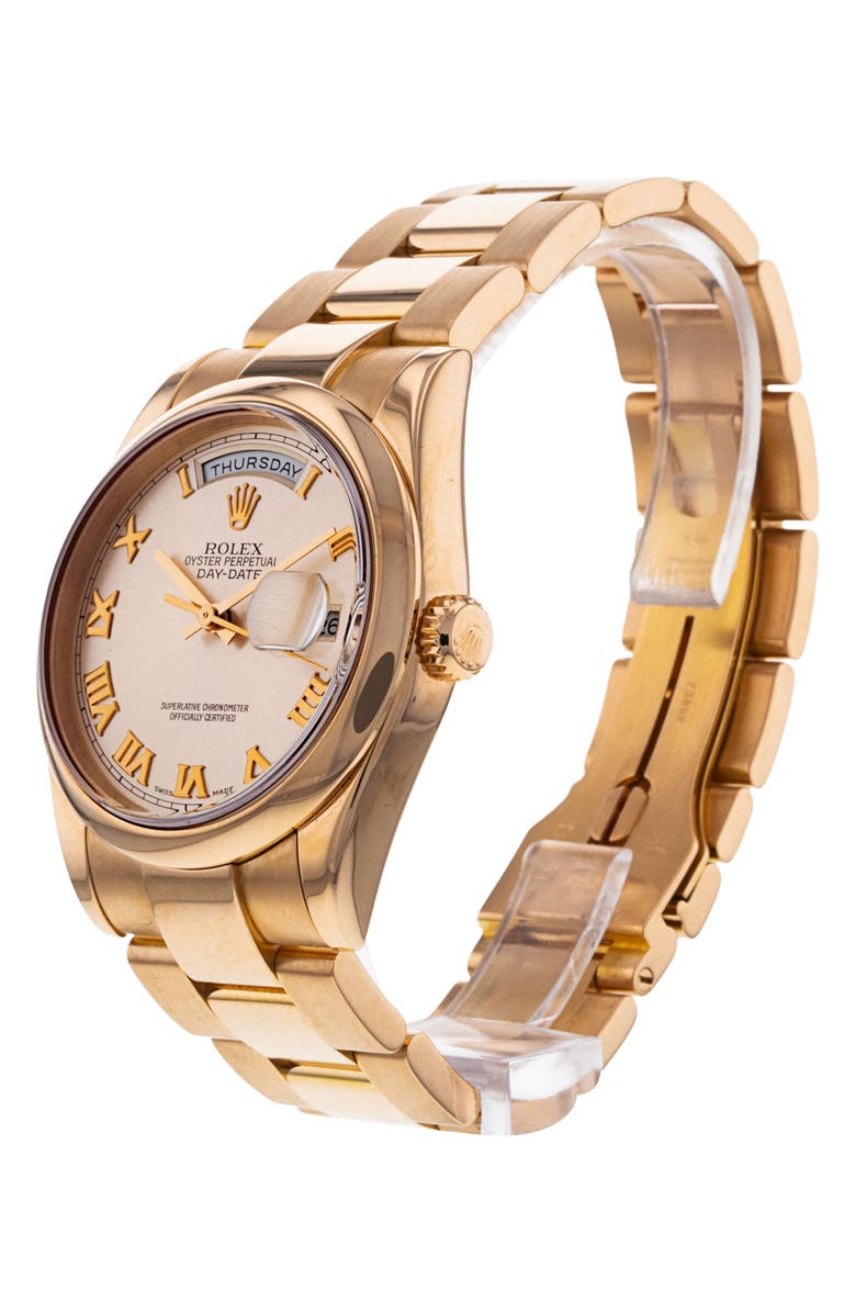 Watchfinder & Co. Rolex Preowned 2001 Day Date Bracelet Watch, 36mm, Alternate, color,