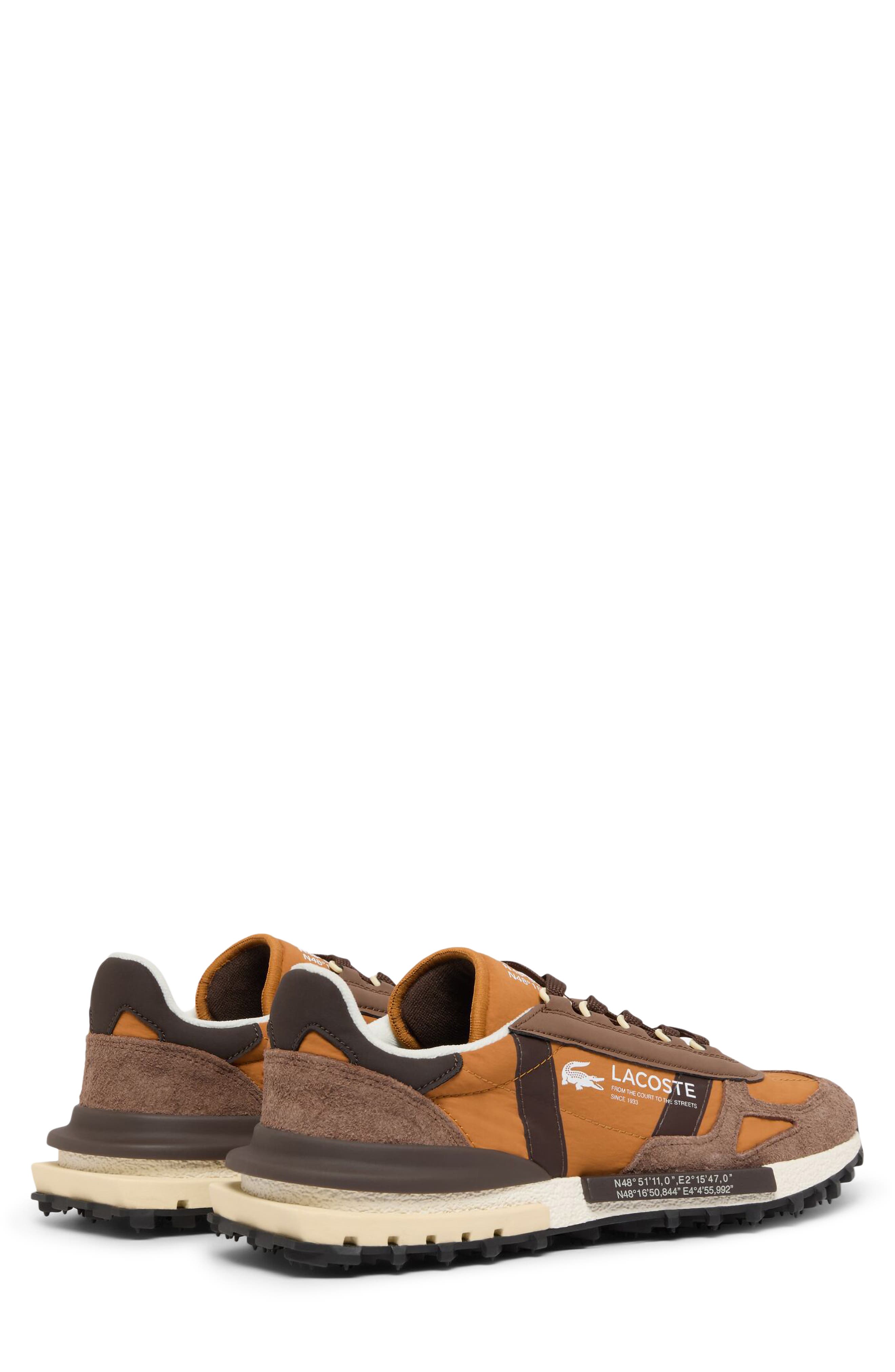 Elite Active 2264 Leather Sneaker, Alternate, color, TAN/ BLACK