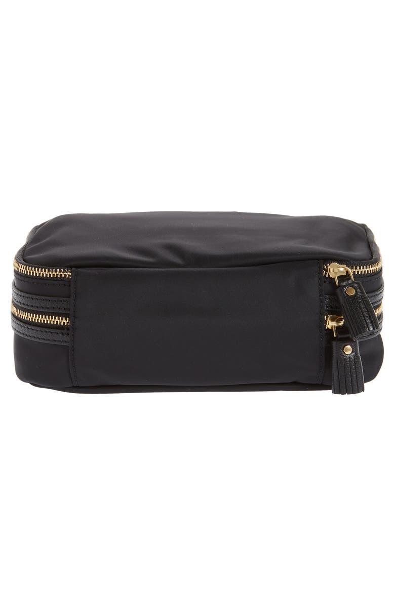 Anya Hindmarch Zip Around Nylon Jewelry Case, Alternate, color,