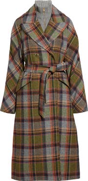 Veronica Beard Frattini Plaid Dickey Coat