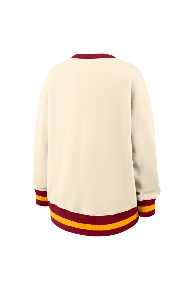 Women's Nike  Natural USC Trojans Oversized Legacy Arch Phoenix Sweatshirt, Alternate, color, Natural