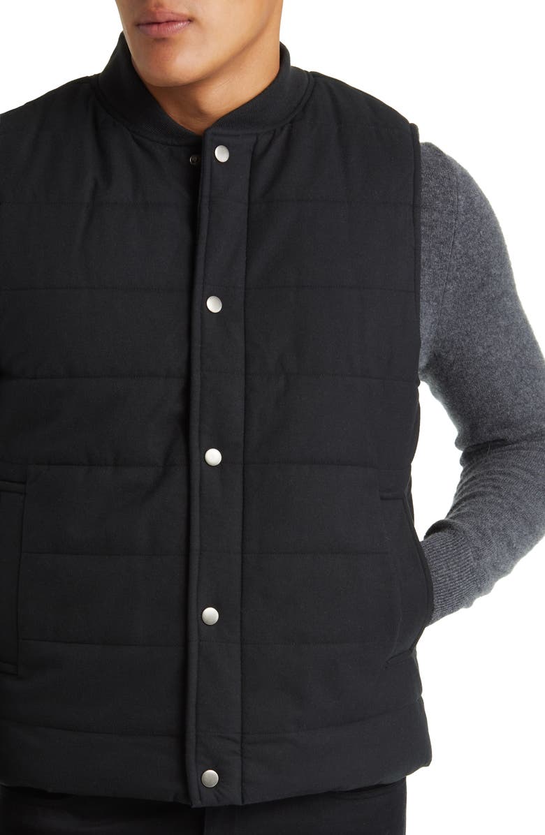 Nordstrom Tech Quilted Water Resistant Flannel Vest, Alternate, color, 